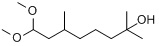 8,8-二甲氧基-2,6-二甲基-2-辛醇;羟基香茅醛缩二甲醇分子式结构图