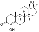 羟甲睾酮分子式结构图