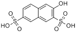 2-萘酚-3,6-二磺酸分子式结构图