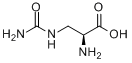 L-脲基丙氨酸分子式结构图