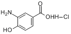 4-羟基-3-氨基苯甲酸盐酸盐分子式结构图