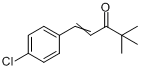 1-(4-氯苯基)-4,4-二甲基-1-戊烯-3-酮分子式结构图