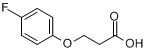 3-(4-氟苯氧基)丙酸分子式结构图