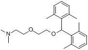 双甲苯醚甲胺;2-[2-[双(2,6-二甲基苯基)甲氧基]乙氧基]-N,N-二甲基乙胺分子式结构图