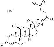 泼尼松龙琥珀酸钠分子式结构图