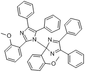 2-(2-甲氧基苯基)-4,5-二苯基咪唑-1,2'-二聚体分子式结构图