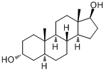 5a-雄甾烷-3a,17b-二醇;雄烷二羟基分子式结构图