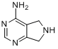 4-氨基-6,7-二氢-5H-吡咯并[3,4-d]嘧啶分子式结构图