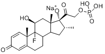 地塞米松磷酸单钠盐分子式结构图