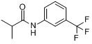 3-(异丁酰氨基)-1-三氟甲基苯;2-甲基-N-[3-(三氟甲基)苯基]丙酰胺分子式结构图