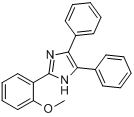 2-(2-甲氧基苯基)-4,5-二苯基-1H-咪唑分子式结构图