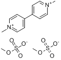 百草枯;1,1-二甲基-4,4-联吡啶鎓双硫酸单甲酯盐分子式结构图