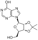 2',3'-O-异丙叉肌苷分子式结构图