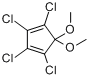 5,5-二甲氧基-1,2,3,4-四氯环戊二烯分子式结构图