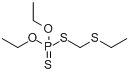 甲拌磷;O,O-二乙基-S-乙硫基甲基-二硫代磷酸酯分子式结构图