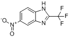 5-硝基-2-(三氟甲基)-1H-苯并咪唑分子式结构图