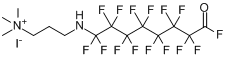 全氟辛酰胺丙基三甲基铵碘化物分子式结构图