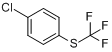 4-(三氟甲硫)氯苯;4-氯苯基(三氟甲基)硫醚;对氯三氟苯甲硫醚分子式结构图