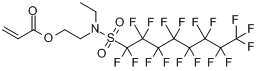 N-乙基全氟辛基磺酰胺基乙基丙烯酸酯分子式结构图