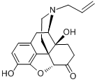 纳洛酮;(5alpha)-3,14-二羟基-17-丙-2-烯-1-基-4,5-环氧吗啡烷-6-酮分子式结构图