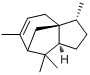 alpha-柏木烯;(1S,2R,5S)-2,6,6,8-四甲基三环[5.3.1.01.5]十一碳-8-烯分子式结构图