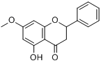 球松素;乔松酮;基黄烷酮;5-羟基-7-甲氧基-2-苯基色满-4-酮分子式结构图