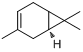 (1S)-(+)-3-蒈烯;(1S)-3,7,7-三甲基双环[4.1.0]庚-3-烯分子式结构图