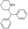 2-二苯甲基哌啶分子式结构图