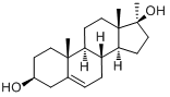 美雄醇;甲基雄烯二醇;17a-甲基雄甾-5-烯-3b,17b-二醇分子式结构图