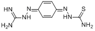 安巴腙;双硫脲咪腙;硫脲胍腙;1-脒腙基-4-缩氨基硫脲-2,5-环己二烯分子式结构图