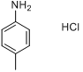 4-甲基苯胺盐酸盐;盐酸对甲苯胺分子式结构图