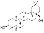 高根二醇;齐墩果烷-12-烯-3b,28-二醇分子式结构图