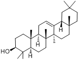 beta-香树精;beta-香树脂醇;白桦酯醇分子式结构图