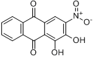 媒介橙14;1,2-二羟基-3-硝基蒽醌分子式结构图