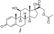 6alpha-醋酸氟泼尼龙分子式结构图