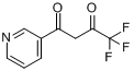 4,4,4-三氟-1-(吡啶-3-基)-1,3-丁二酮分子式结构图