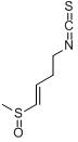 莱菔素;(E)-4-异硫氰酸基-1-(甲基亚磺酰基)-1-丁烯分子式结构图