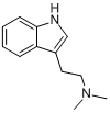 N,N-二甲基色胺;N,N-二甲基-1H-吲哚-3-乙胺分子式结构图