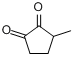 3-甲基环戊烷-1,2-二酮分子式结构图