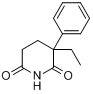 格鲁米特;3-乙基-3-苯基-2,6-哌啶二酮分子式结构图