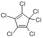 六氯环戊二烯;全氯环戊二烯;1,2,3,4,5,5-六氯环戊-1,3-二烯分子式结构图