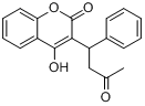 华法林;3-(3-氧代-1-苯基丁基)-4-羟基-2H-1-苯并吡喃-2-酮;3-(1-丙酮基苄基)-4-羟基香豆素;灭鼠灵分子式结构图