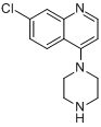 7-氯-4-(1-哌嗪基)喹啉分子式结构图