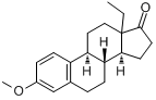 乙基三烯酮;18-甲基-3-甲氧基-1,3,5(10)-雌甾三烯-17-酮分子式结构图