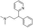 非尼拉敏;苯吡丙胺;N,N-二甲基-3-苯基-3-(2-吡啶基)丙胺分子式结构图