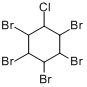 1,2,3,4,5-五溴-6-氯环己烷分子式结构图