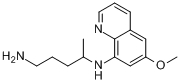 伯氨喹;N-(6-甲氧基喹啉-8-基)戊-1,4-二胺分子式结构图