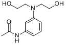 3-(N,N-二羟乙基)氨基乙酰苯胺分子式结构图