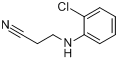 3-[(2-氯苯基)氨基]丙腈;N-(beta-氰乙基)邻氯苯胺分子式结构图