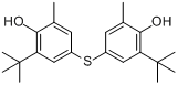 4,4'-硫联二(6-叔丁基-2-甲基苯酚)分子式结构图